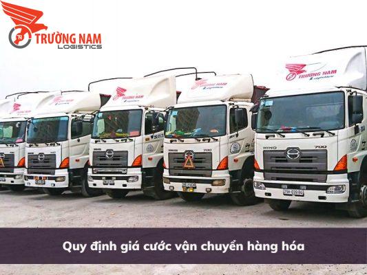 Quy định giá cước vận chuyển hàng hóa cập nhật mới nhất 26 Trường Nam Logistics