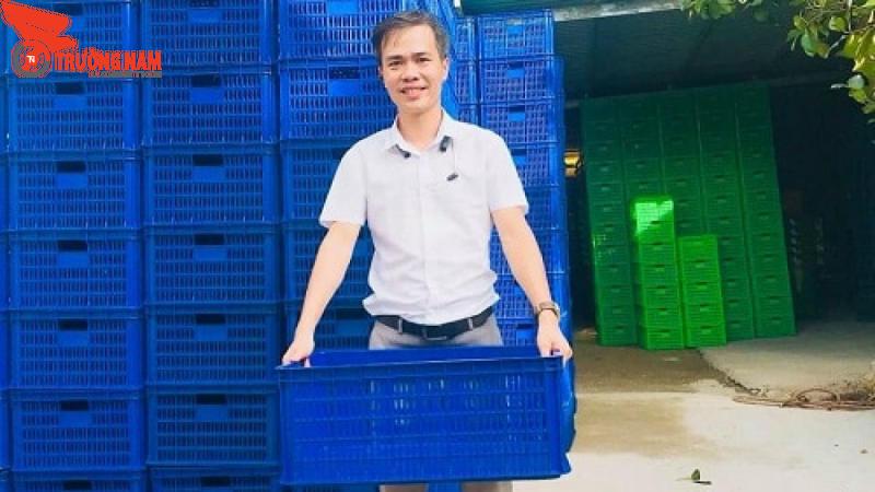 Dịch vụ vận chuyển thanh long Bắc Nam, xuất khẩu giá tốt nhất 7 Sọt nhựa tái sử dụng