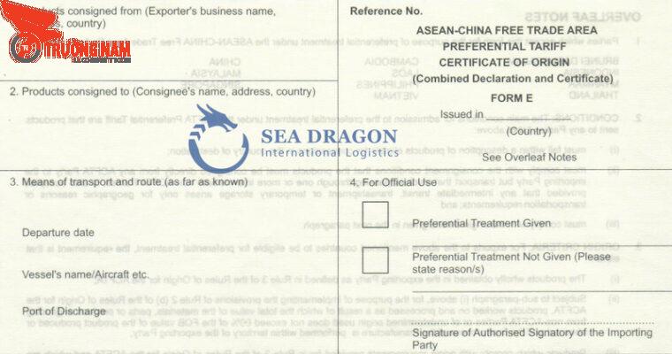 CO form E là gì? Các tiêu chí và Quy định cần biết