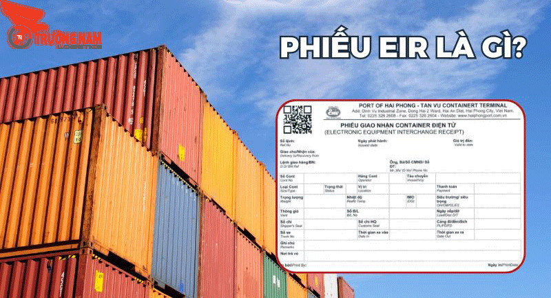 Mẫu phiếu EIR thường thấy trong các hoạt động chuyển giao container